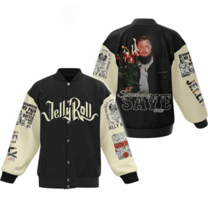 Jelly Roll Music Style Baseball Jacket For Fans