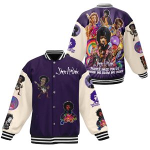 Jimi Hendrix Music Style Baseball Jacket For Fans