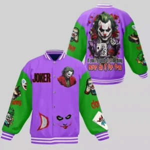 Joker Movies Style Baseball Jacket For Fans