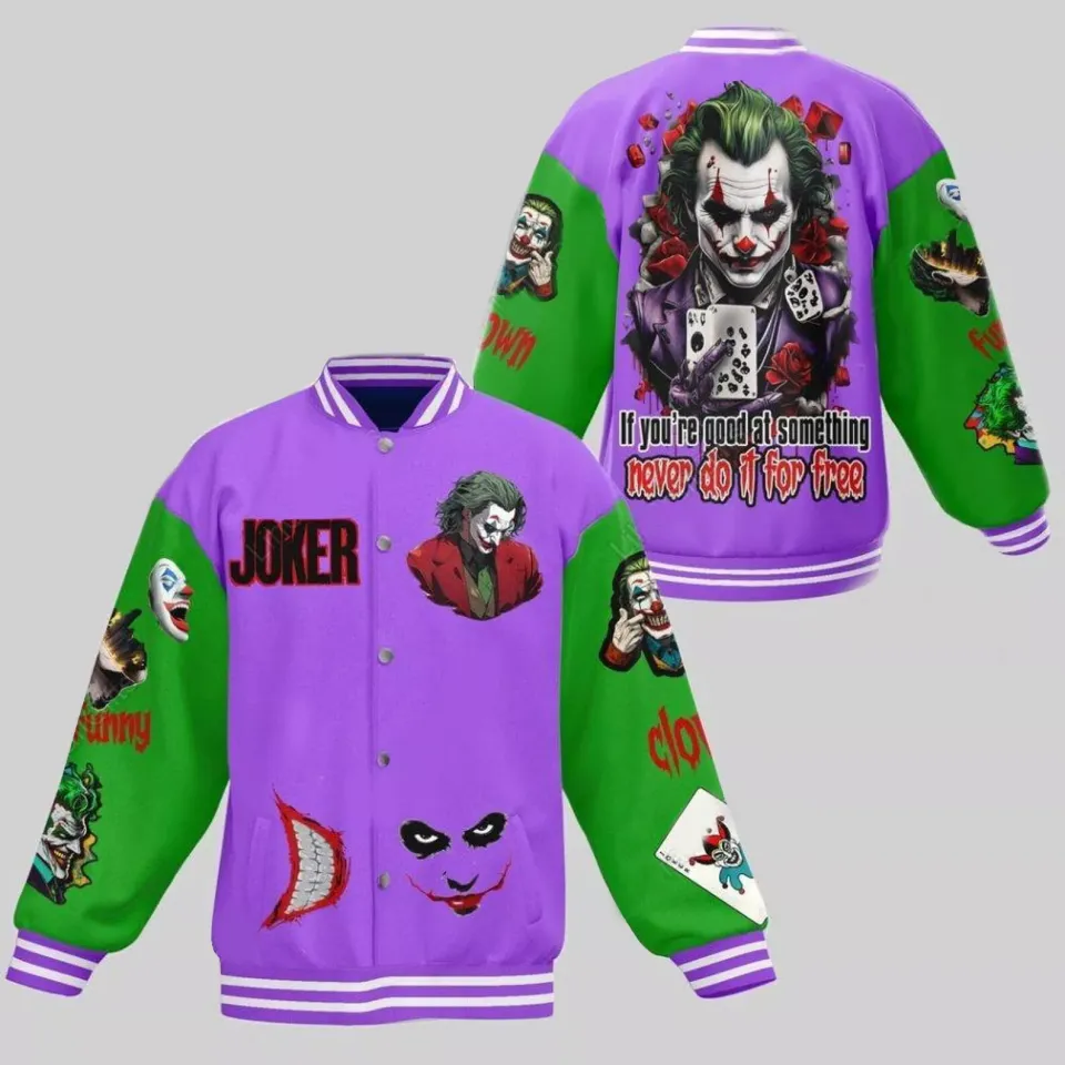 Joker Movies Style Baseball Jacket For Fans