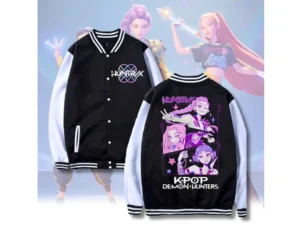 K-Pop Huntrix Demon Hunters Movies Style Baseball Jacket For Fans