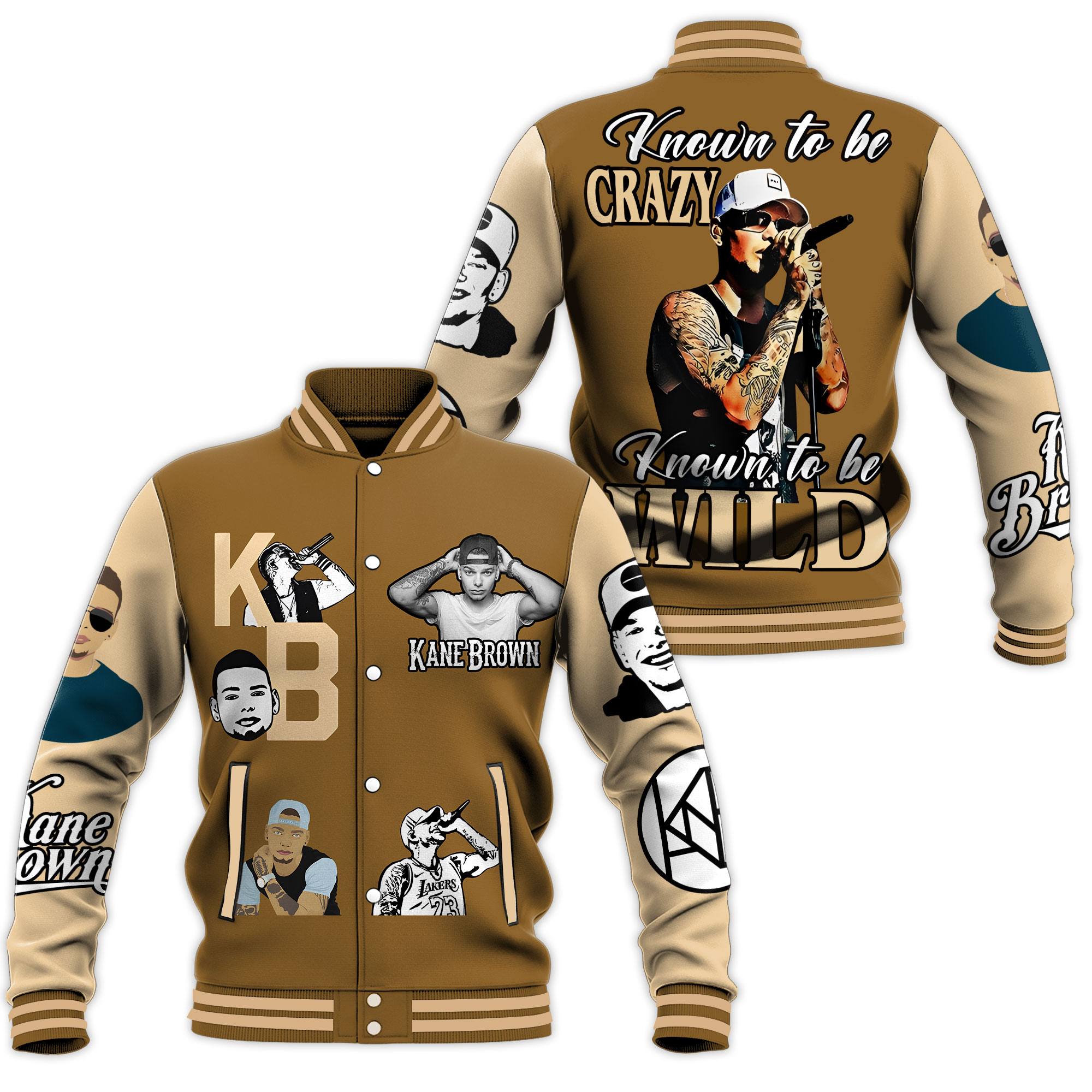 Kane Brown Music Style Baseball Jacket For Fans