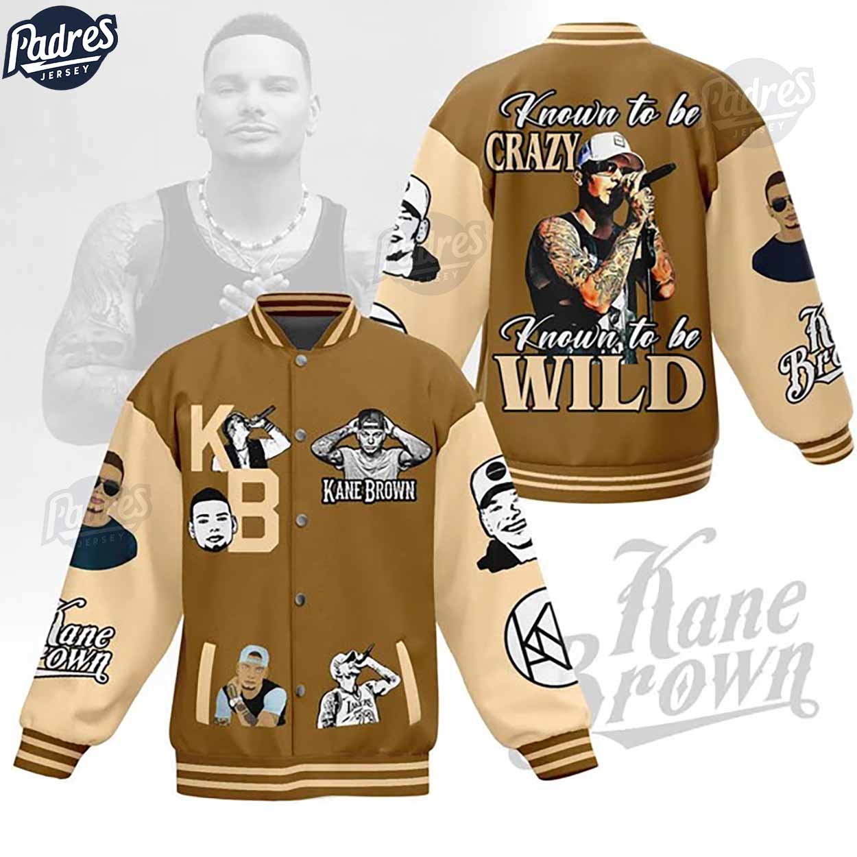 Kane Brown Music Style Baseball Jacket For Fans