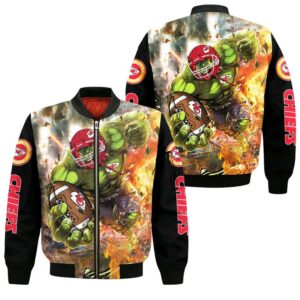 Kansas City Chiefs Amazing Hulk Style Bomber Jacket For Fans