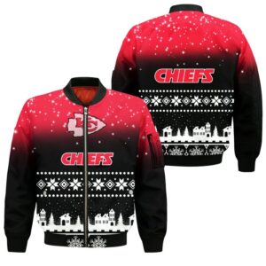 Kansas City Chiefs Christmas Style Bomber Jacket For Fans