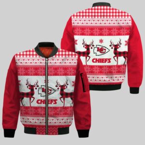Kansas City Chiefs Christmas Style Bomber Jacket For Fans
