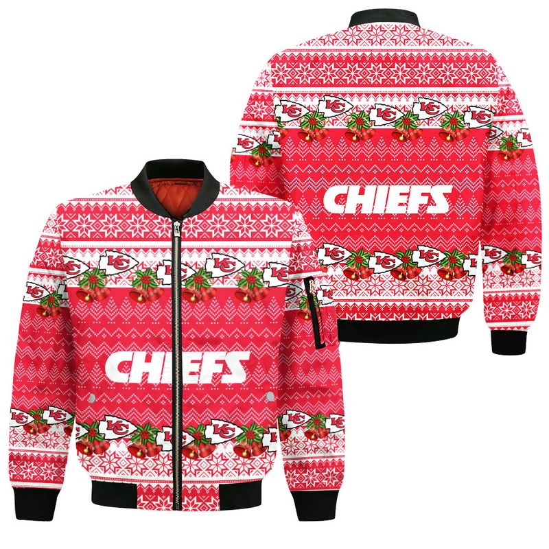 Kansas City Chiefs Christmas Style Bomber Jacket For Fans