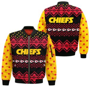Kansas City Chiefs Christmas Style Bomber Jacket For Fans