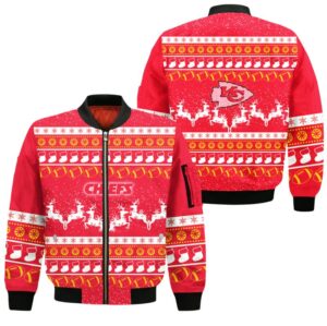 Kansas City Chiefs Christmas Style Bomber Jacket For Fans