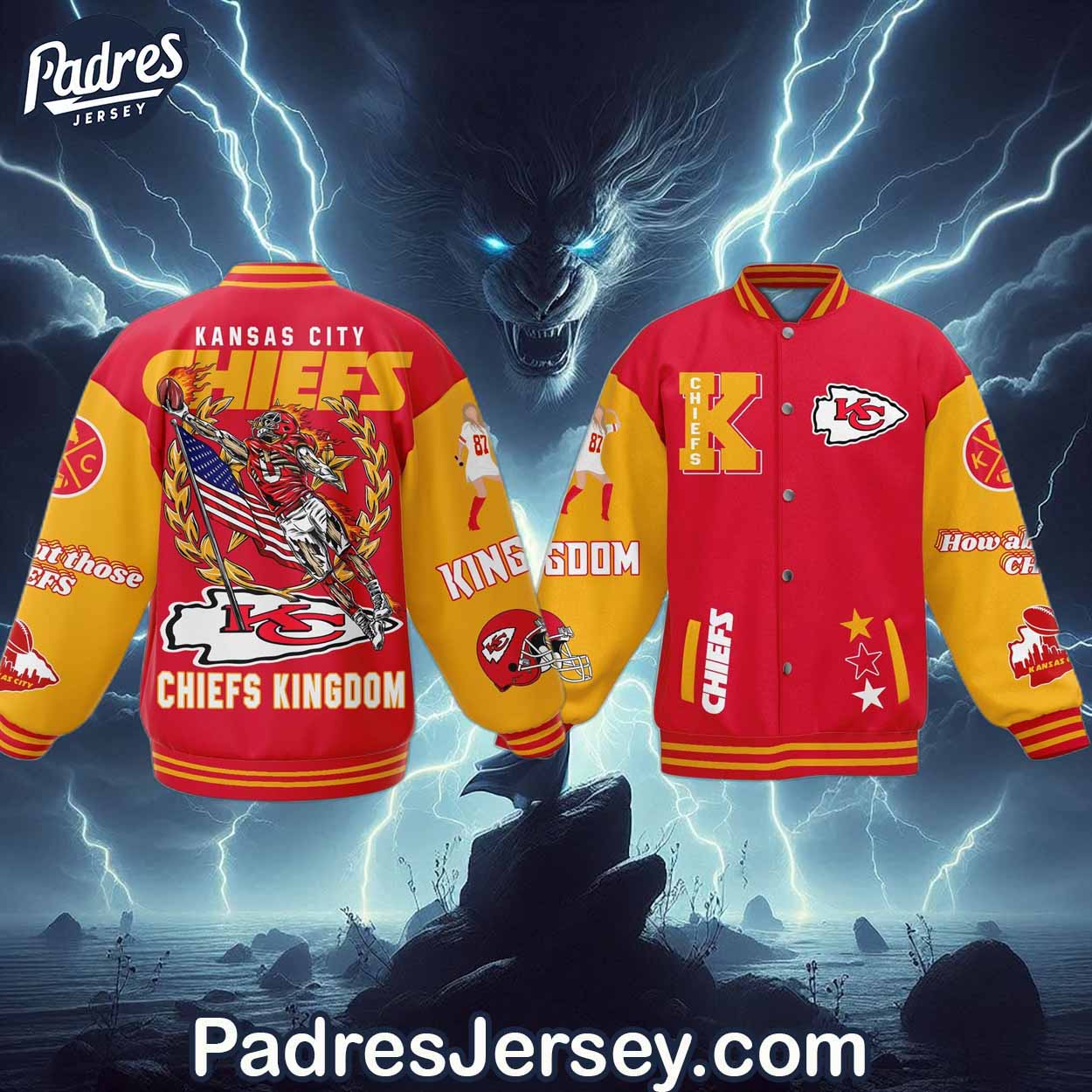 Kansas City Chiefs NFL Style Baseball Jacket For Fans
