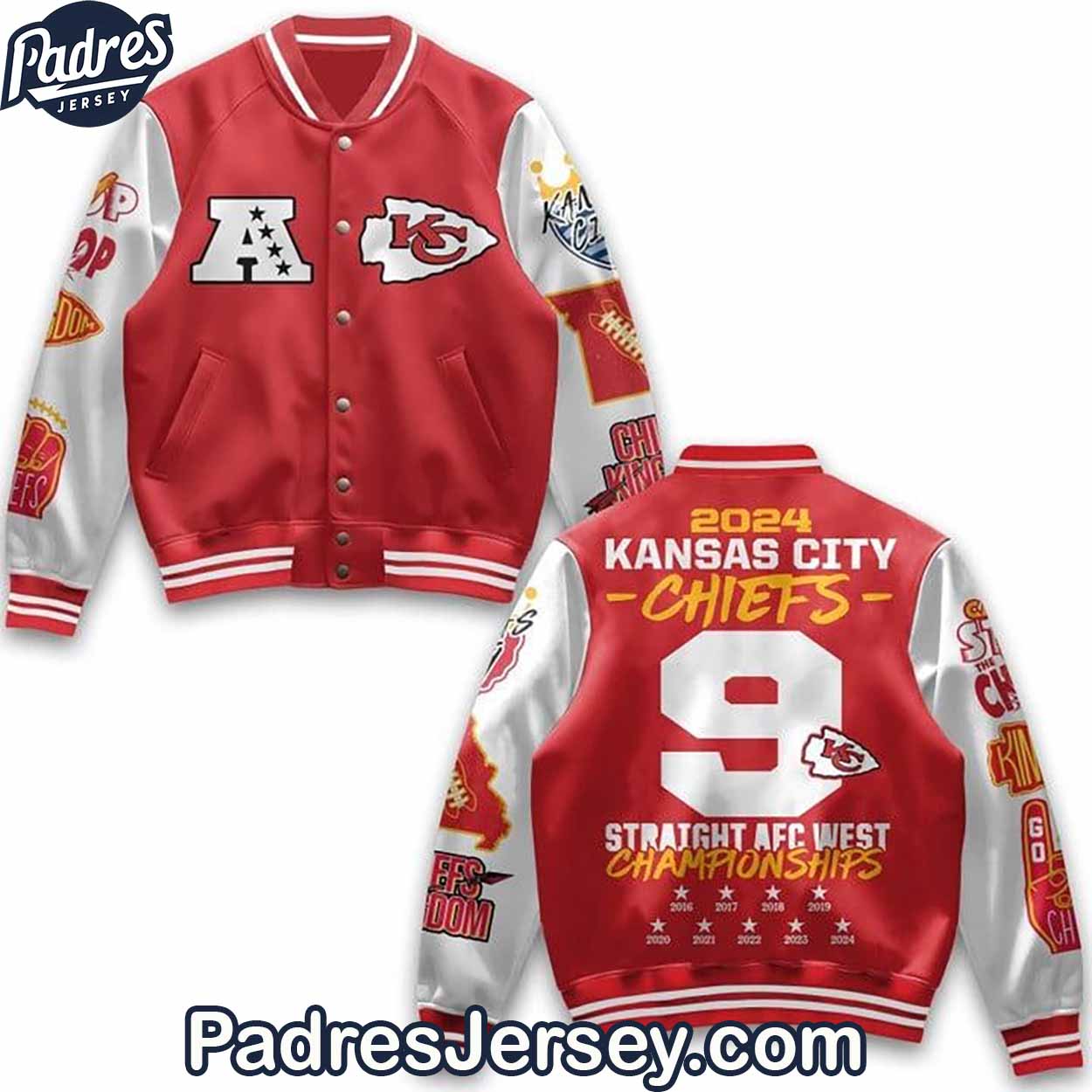 Kansas City Chiefs NFL Style Baseball Jacket For Fans