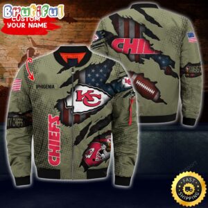 Kansas City Chiefs NFL Style Bomber Jacket For Fans
