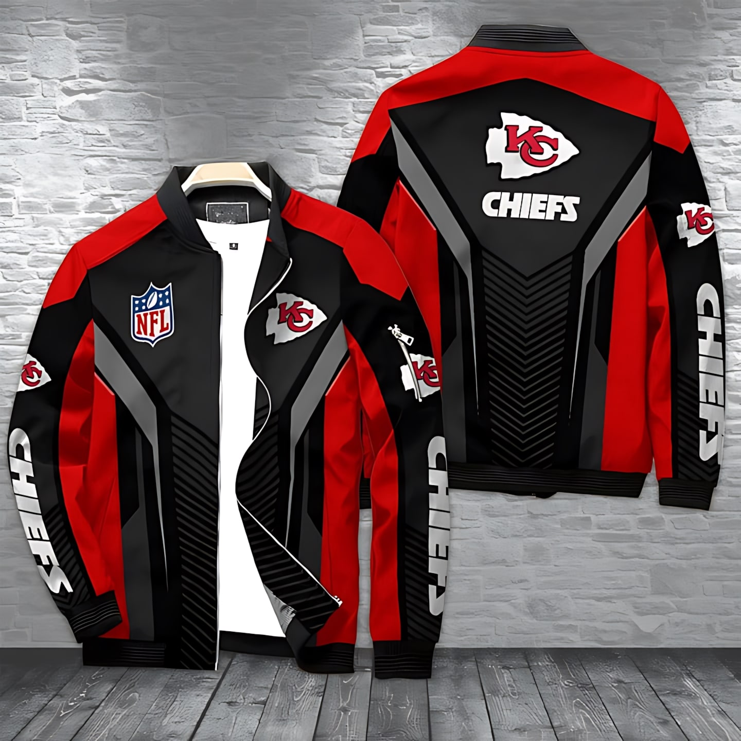 Kansas City Chiefs Style Bomber Jacket For Fans