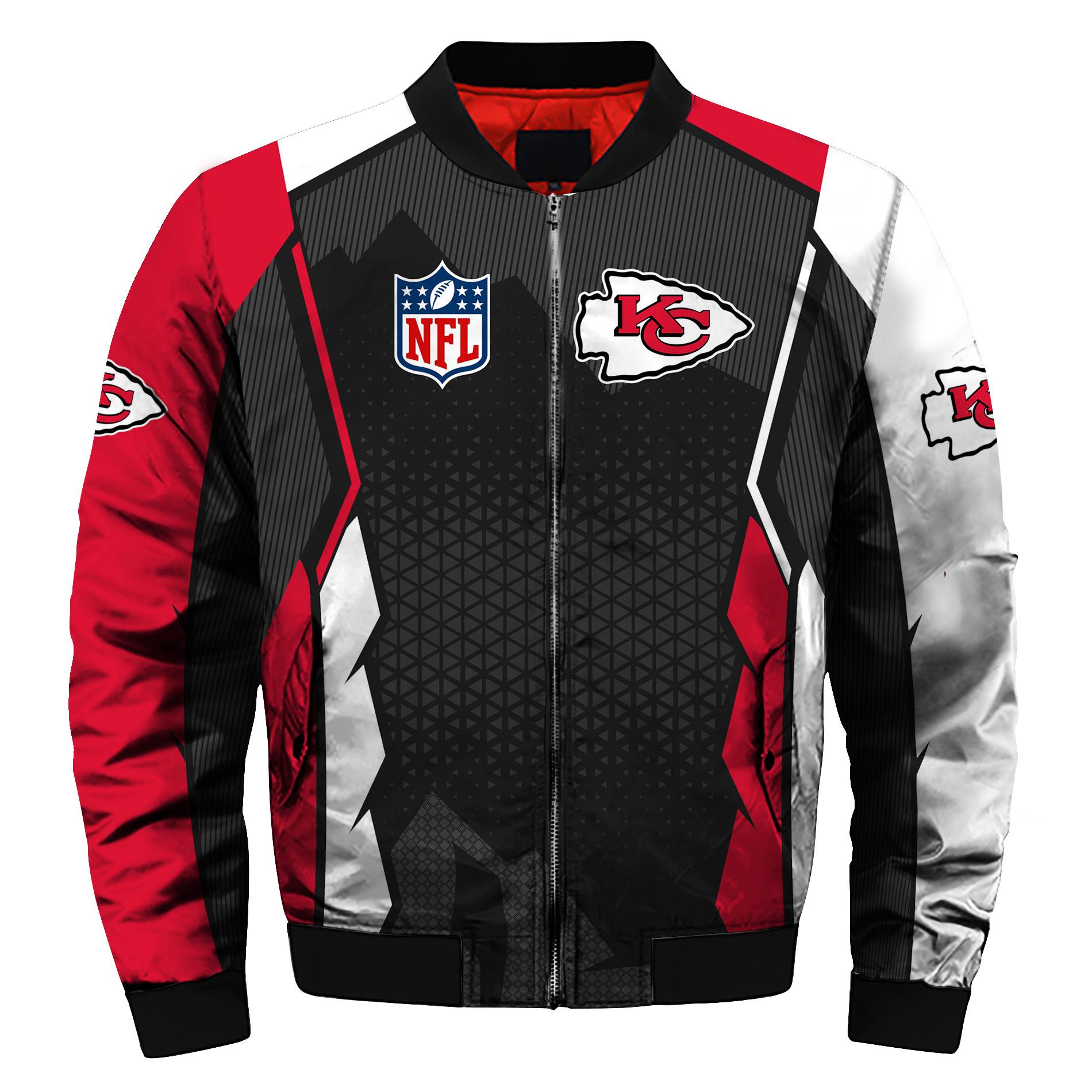Kansas City Chiefs Style Bomber Jacket For Fans