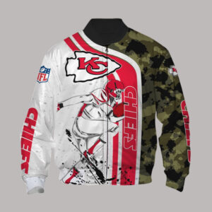 Kansas City Chiefs Style Bomber Jacket For Fans