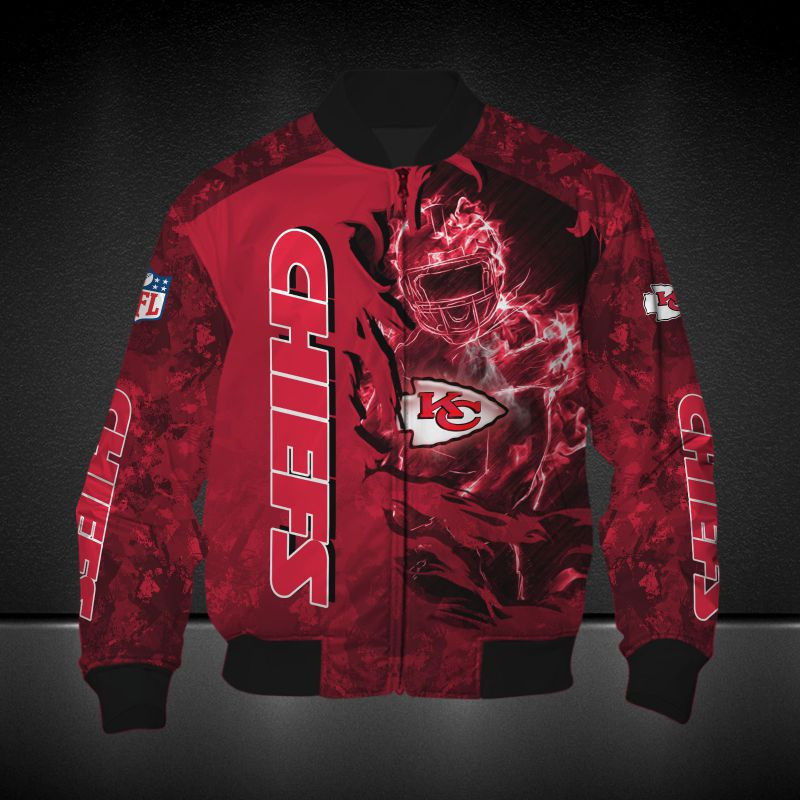 Kansas City Chiefs Style Bomber Jacket For Fans