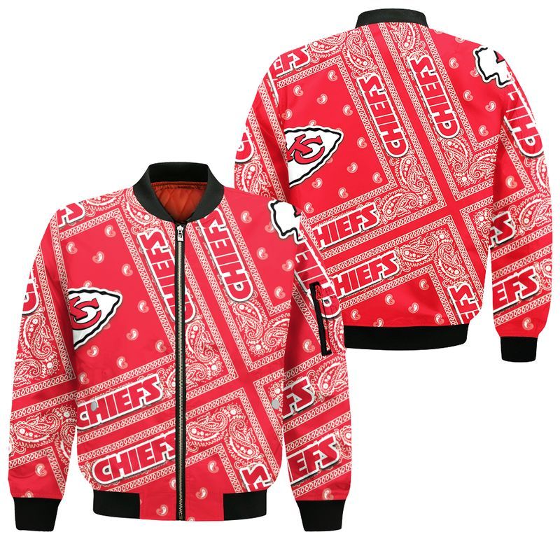 Kansas City Chiefs Style Bomber Jacket For Fans