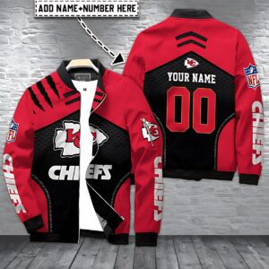 Kansas City Chiefs Style Bomber Jacket For Fans
