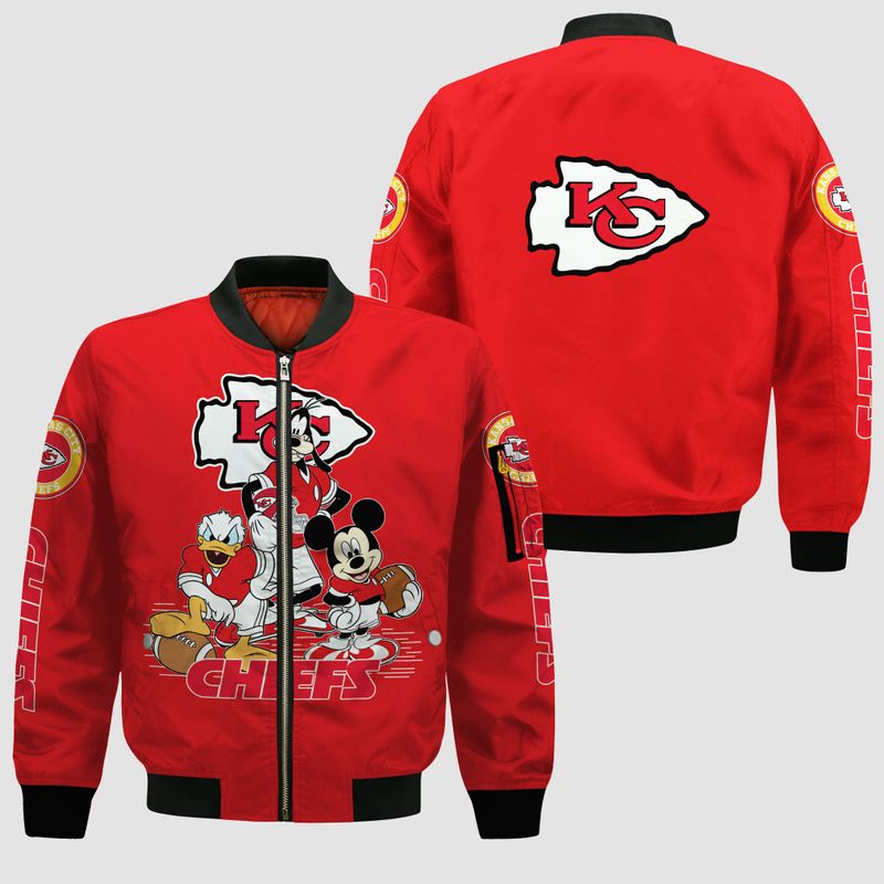 Kansas City Chiefs Style Bomber Jacket For Fans