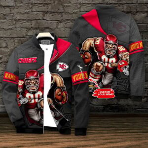 Kansas City Chiefs Style Bomber Jacket For Fans