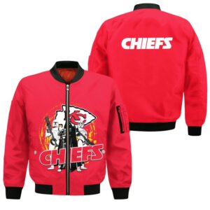 Kansas City Chiefs Style Bomber Jacket For Fans