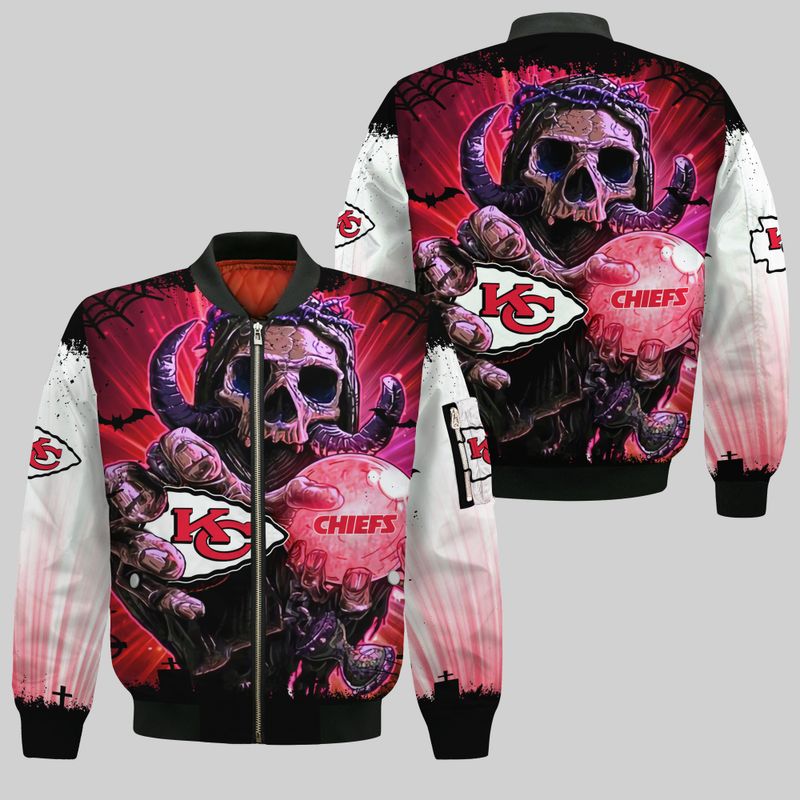 Kansas City Chiefs Style Bomber Jacket For Fans