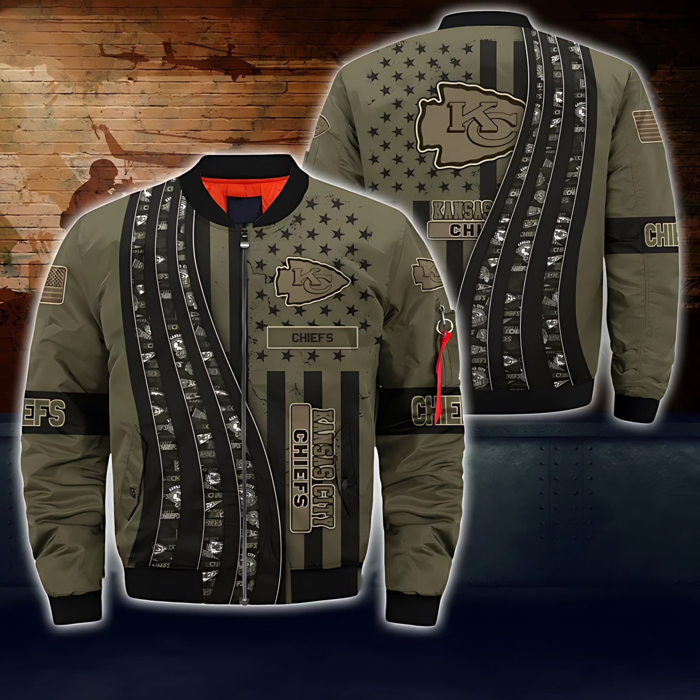 Kansas City Chiefs Style Bomber Jacket For Fans
