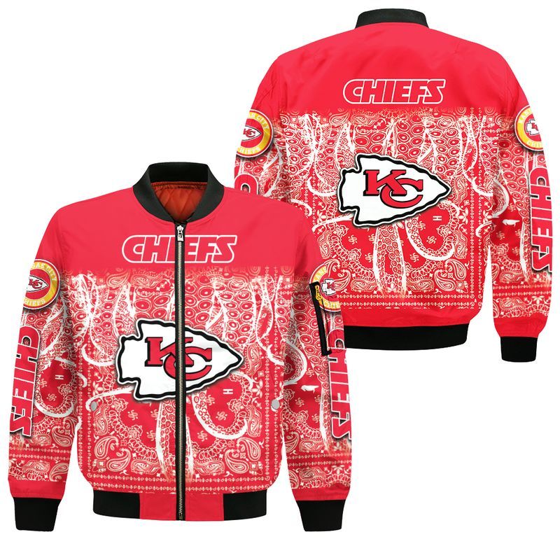 Kansas City Chiefs Style Bomber Jacket For Fans