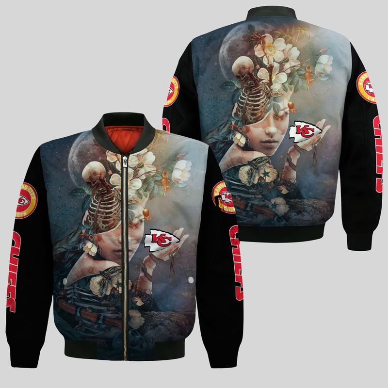 Kansas City Chiefs Style Bomber Jacket For Fans