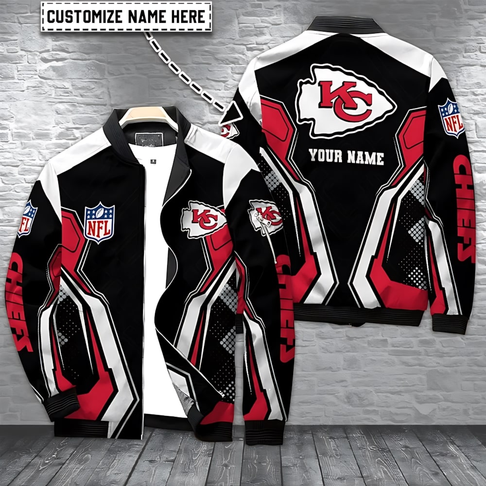 Kansas City Chiefs Style Bomber Jacket For Fans