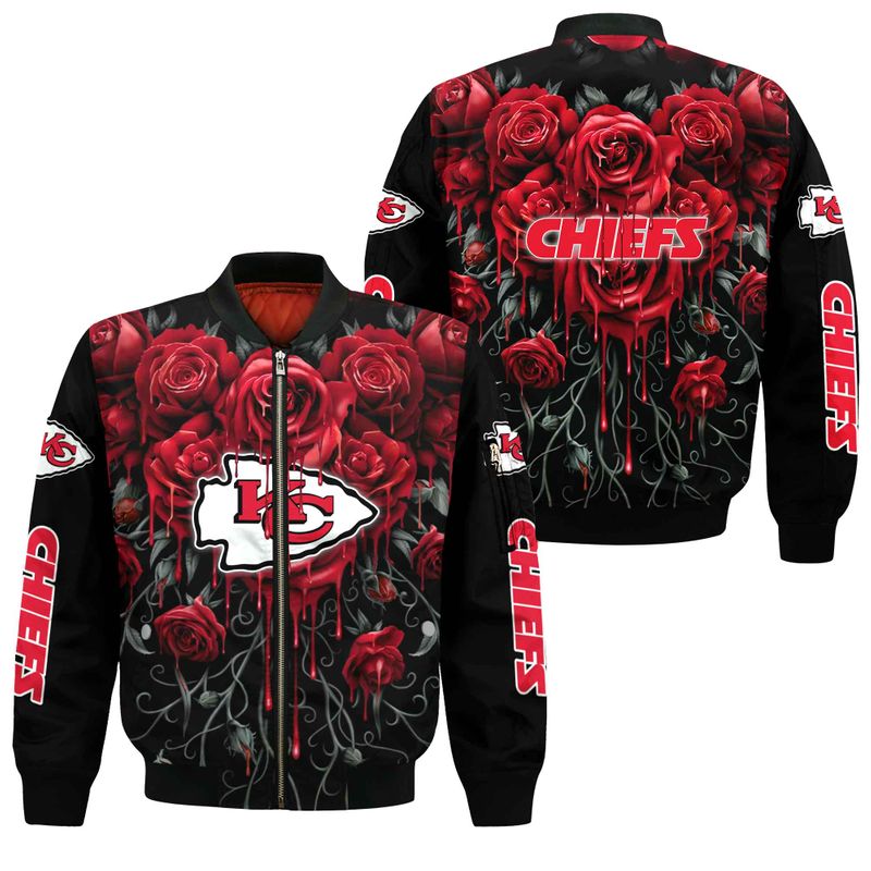 Kansas City Chiefs Style Bomber Jacket For Fans