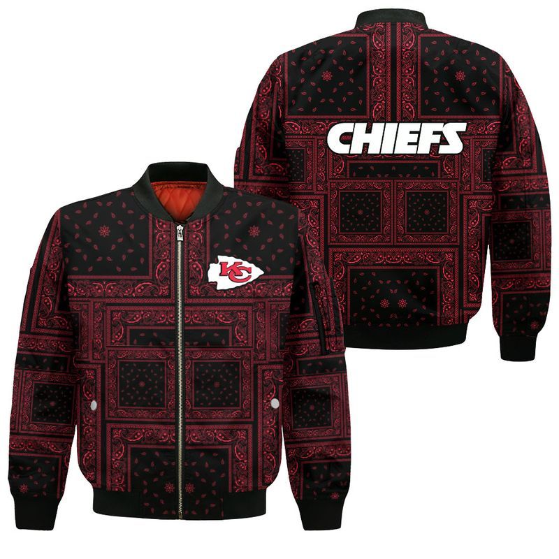Kansas City Chiefs Style Bomber Jacket For Fans