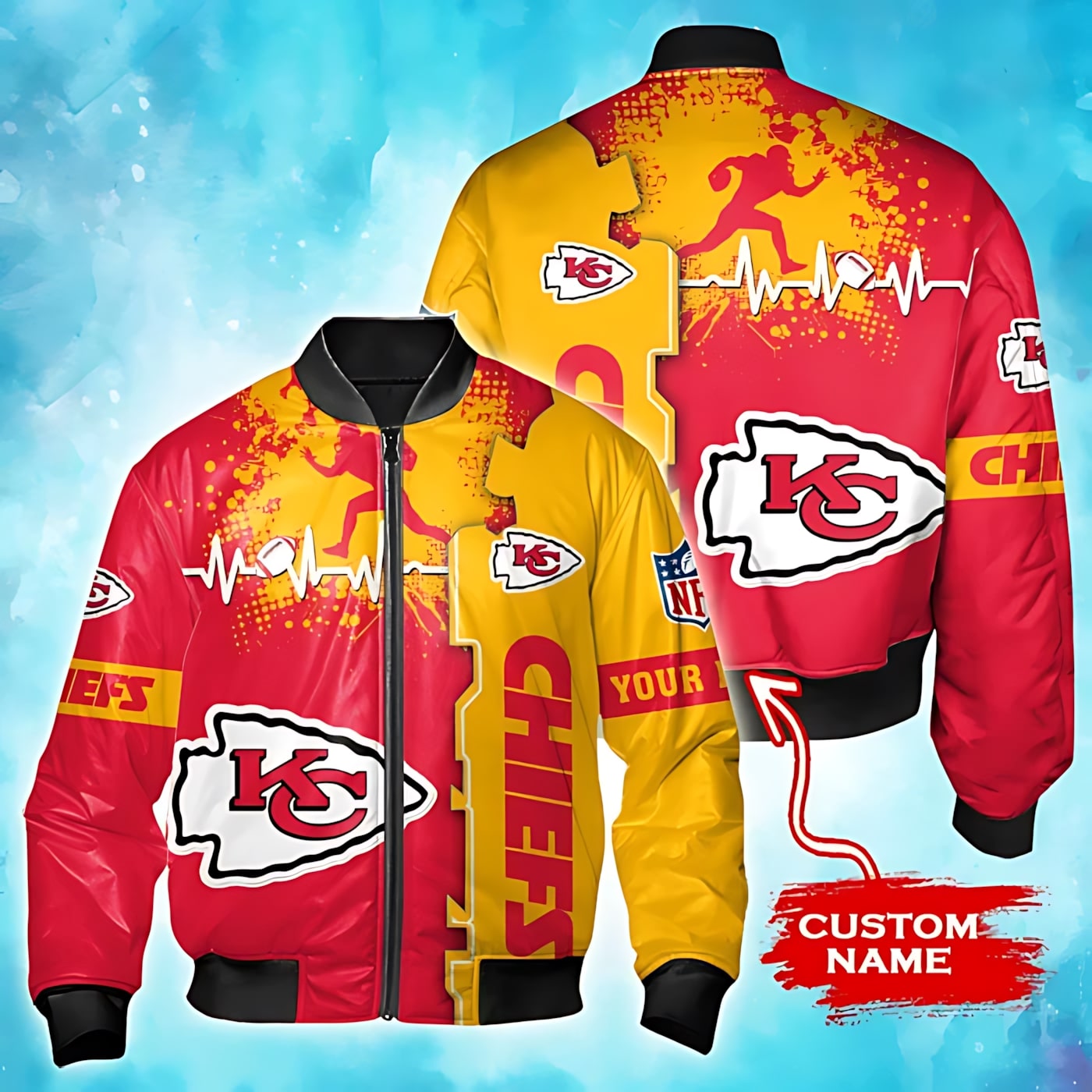 Kansas City Chiefs Style Bomber Jacket For Fans