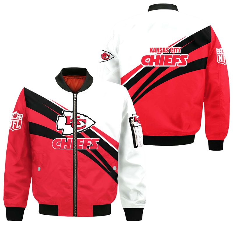 Kansas City Chiefs Style Bomber Jacket For Fans