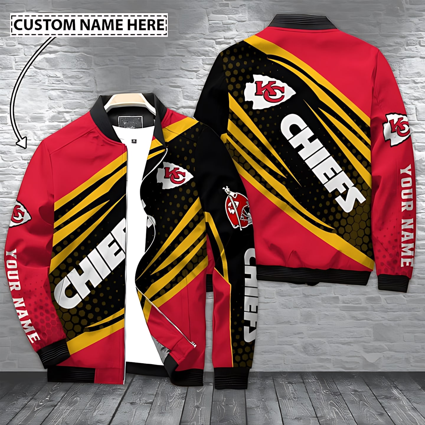 Kansas City Chiefs Style Bomber Jacket For Fans