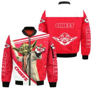 Kansas City Chiefs Yoda Style Bomber Jacket For Fans