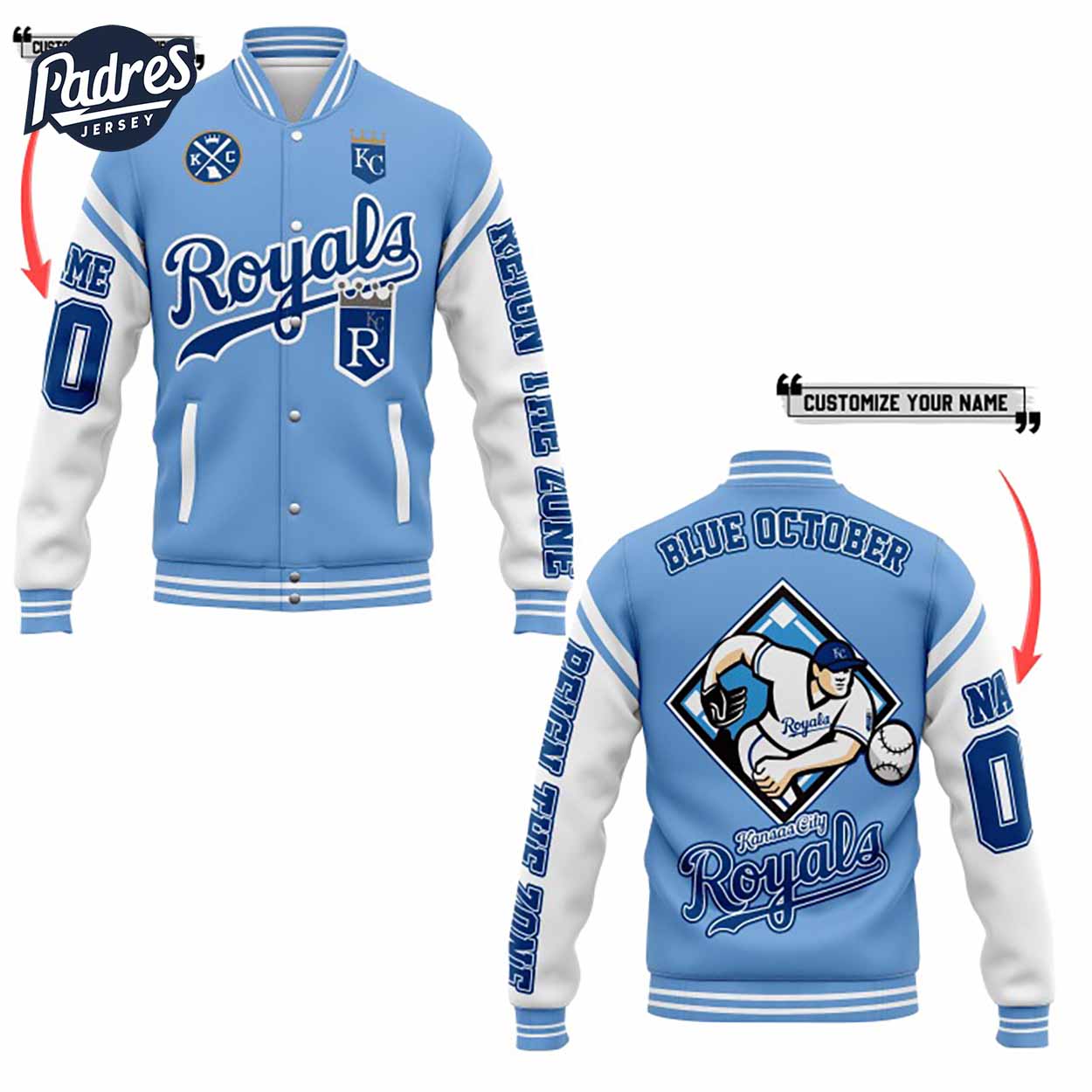 Kansas City Royals MLB Style Baseball Jacket For Fans