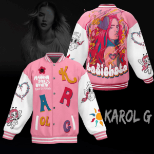 Karol G Music Style Baseball Jacket For Fans
