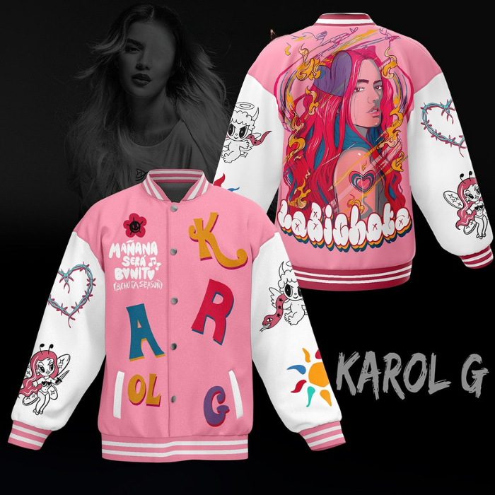 Karol G Music Style Baseball Jacket For Fans