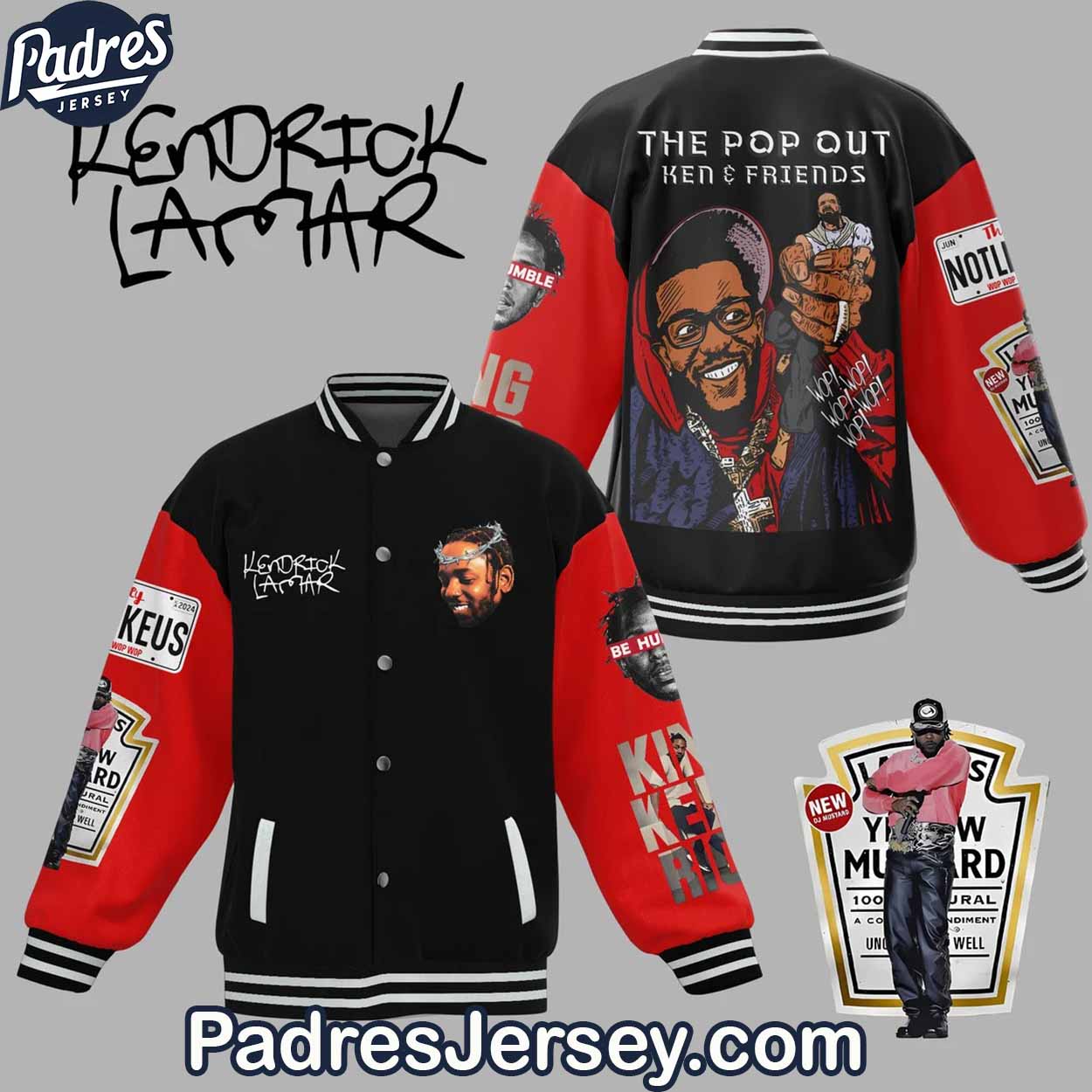 Kendrick Lamar Music Style Baseball Jacket For Fans