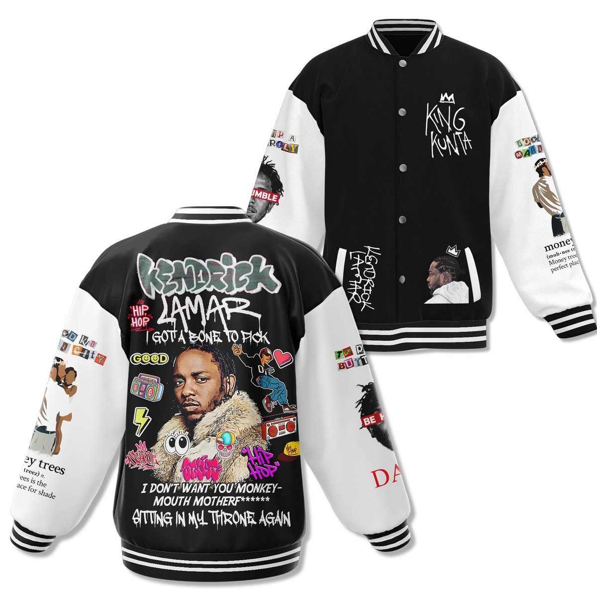 Kendrick Lamar Music Style Baseball Jacket For Fans