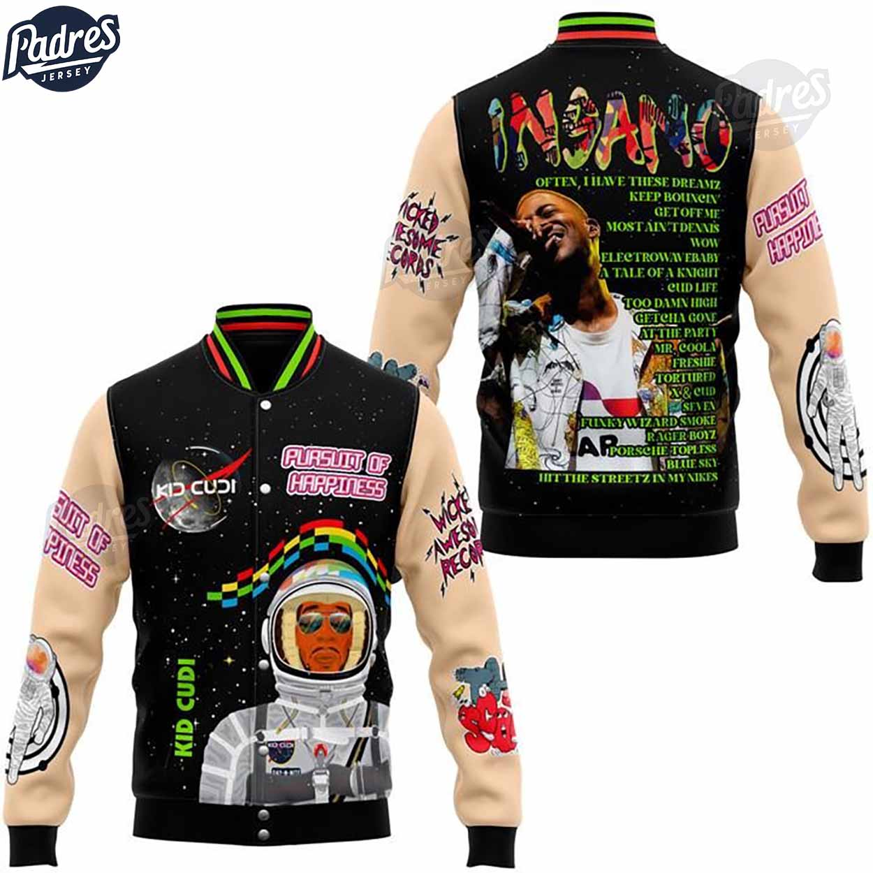 Kid Cudi Music Style Baseball Jacket For Fans