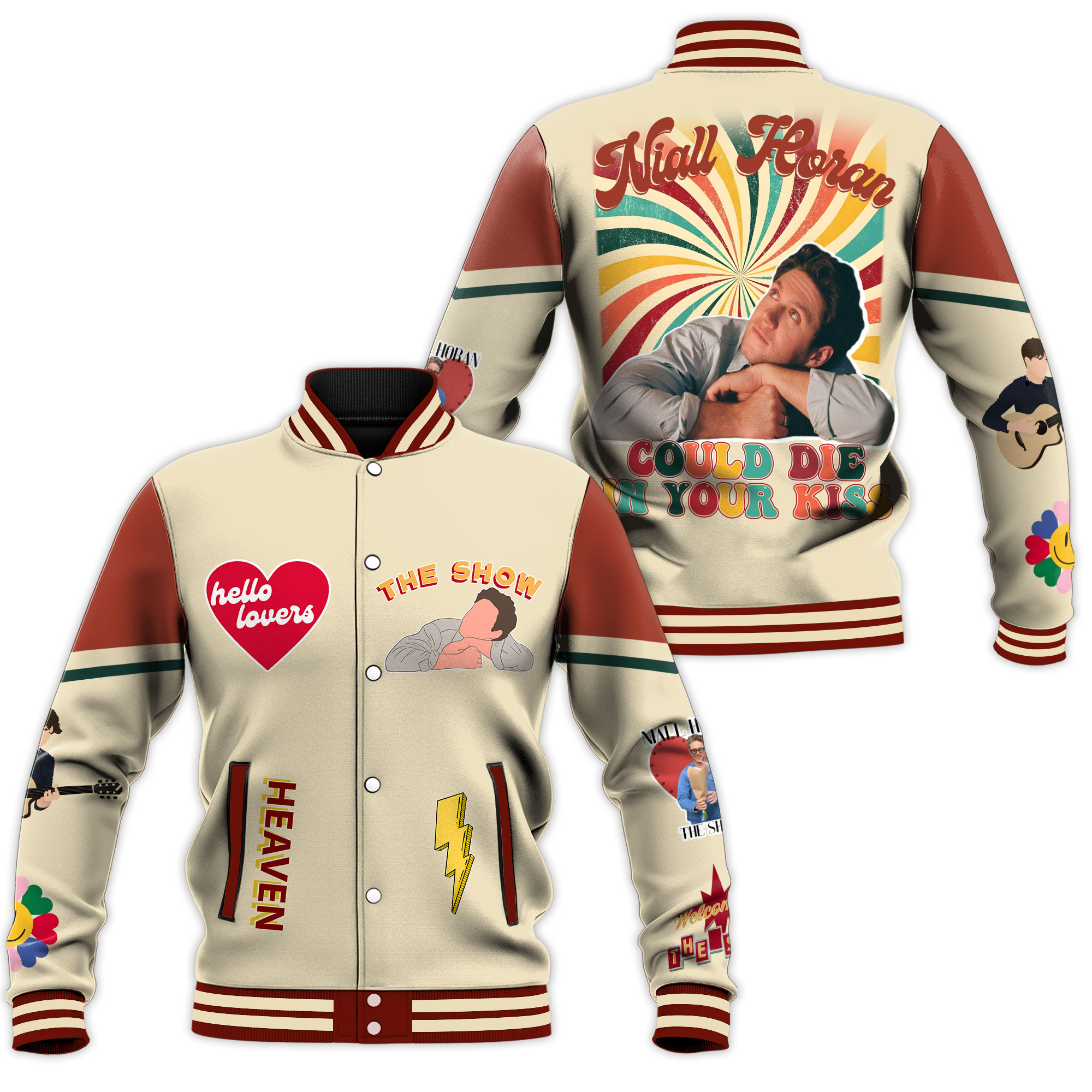 Kiss Music Style Baseball Jacket For Fans