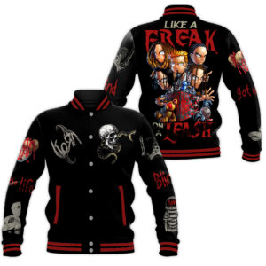 Korn Music Style Baseball Jacket For Fans