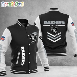 Las Vegas Raiders NFL Style Baseball Jacket For Fans