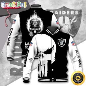 Las Vegas Raiders NFL Style Baseball Jacket For Fans