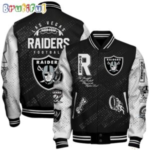 Las Vegas Raiders NFL Style Baseball Jacket For Fans