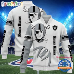 Las Vegas Raiders NFL Style Baseball Jacket For Fans