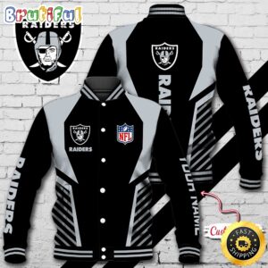 Las Vegas Raiders NFL Style Baseball Jacket For Fans