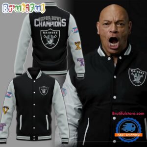 Las Vegas Raiders NFL Style Baseball Jacket For Fans
